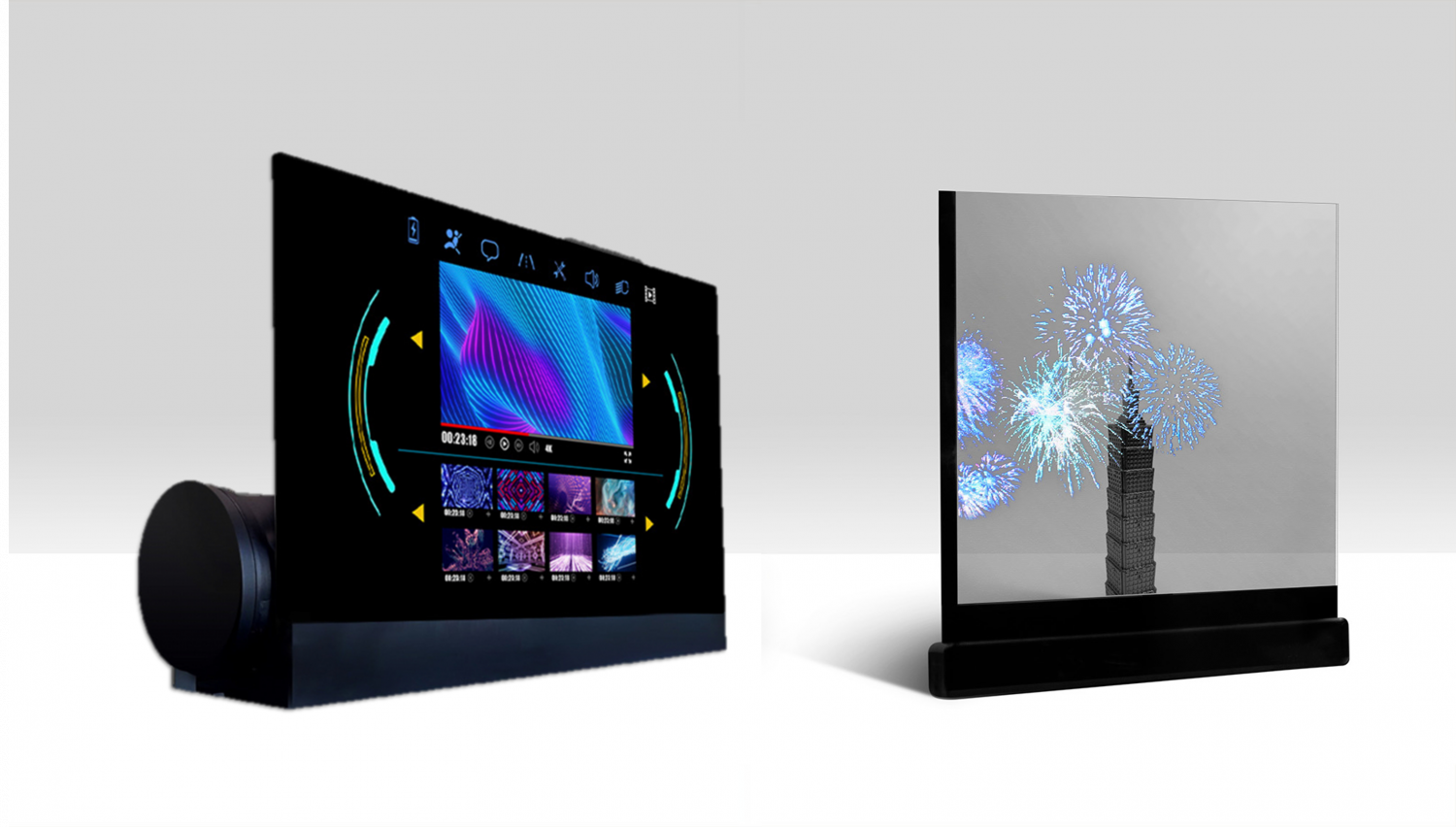 可卷式、折迭性、高透明